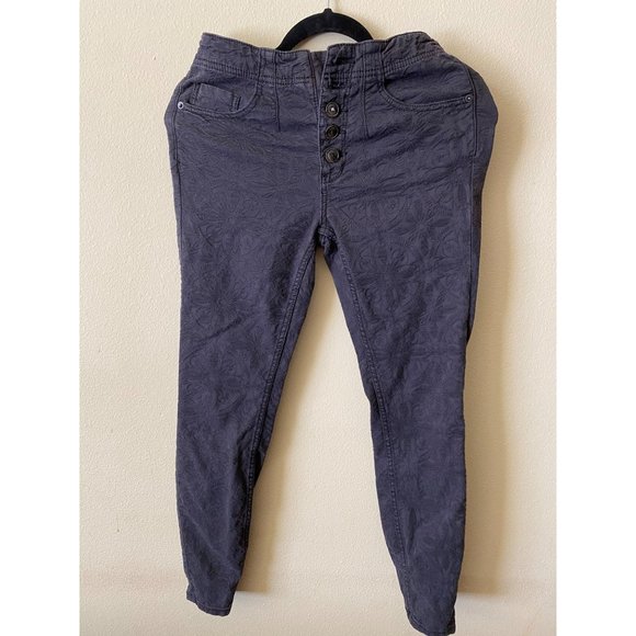 Pilcro and the Letterpress By Anthropologie High Rise Skinny Pants Gray Size 26 - Picture 16 of 16